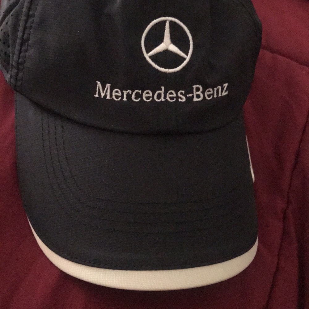 Nike Black and White Mercedes-Benz Logo Baseball Cap